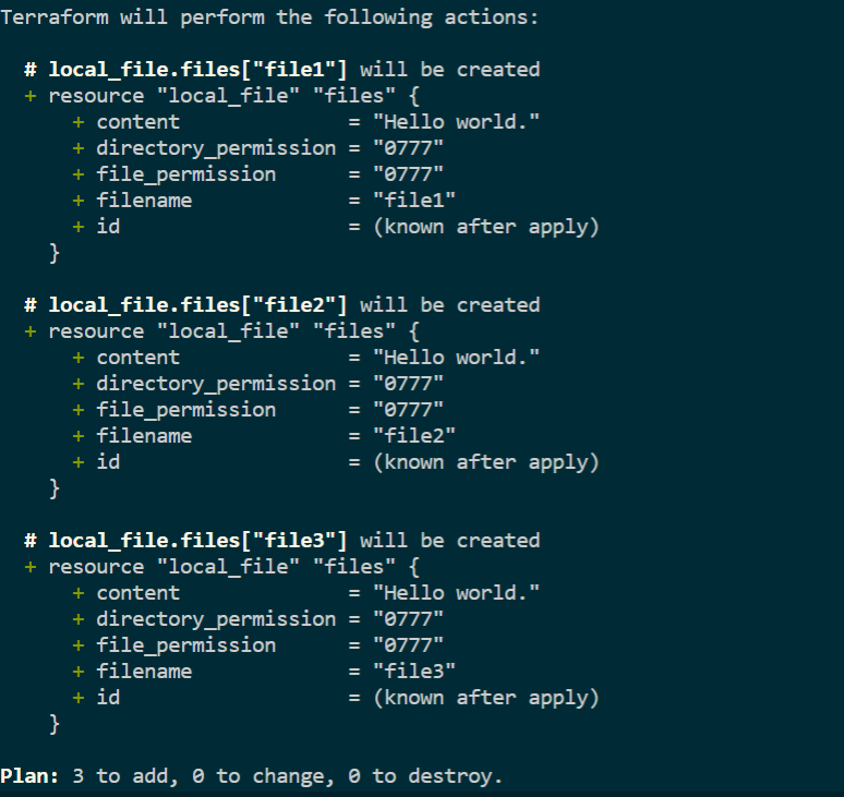 The plan for above for_each use-case